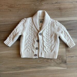 Cozy Cable Knit Cardigan - Cream